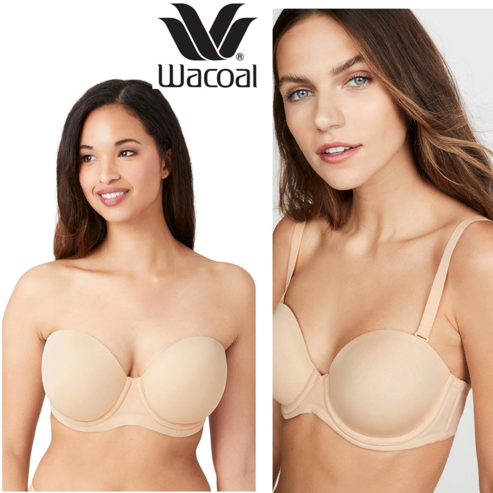 NWT Wacoal Red Carpet Strapless Nude Convertible Bra 36C